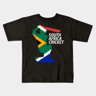 South African Cricket & Flag Kids T-Shirt